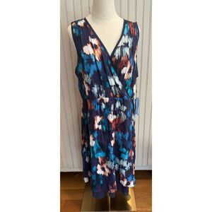 NWT Simply Vera by Vera Wang v-neck midi dress sz XL